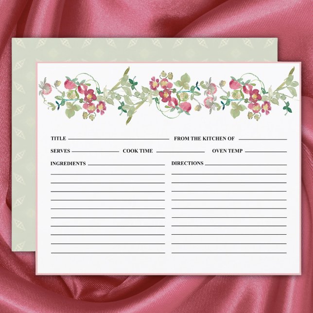 Cartão de Receita de Chá de panela de Morangos (Criador carregado)