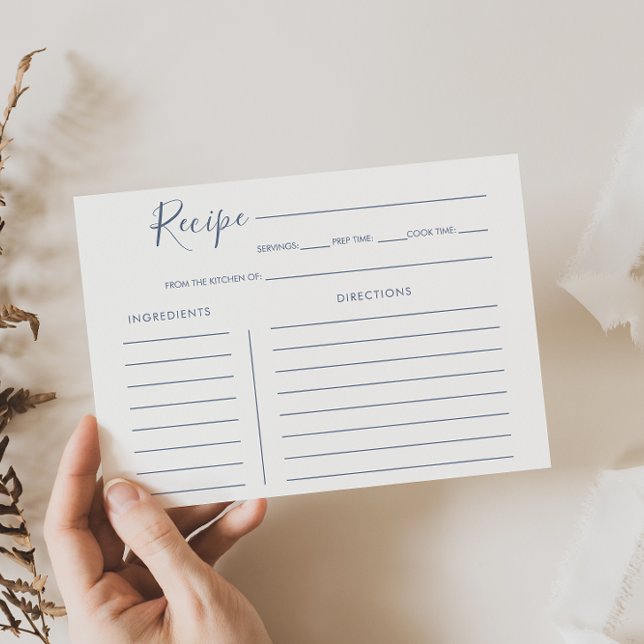 Cartão de Receita de Chá de panela Floral Floresta (Criador carregado)