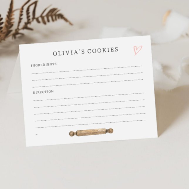 Cartão de Receita de Criança Personalizada Simples (Criador carregado)