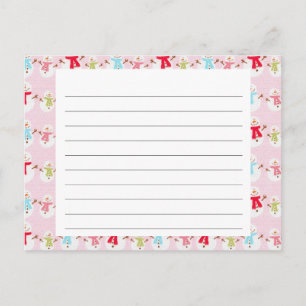 Cartão de Receita de Feriado