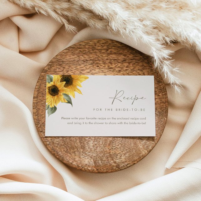 Cartão de Receita de Girassol SUTTON (conjunto de  (Criador carregado)