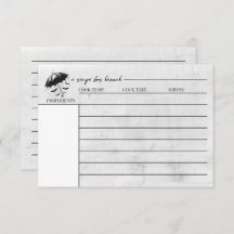 Cartão de Receita de Guarda-Chuva de Banho