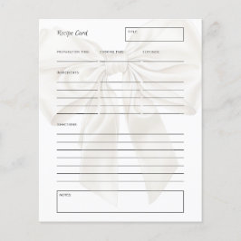 Cartão de Receita de Marca do Tema do Arco Elegant