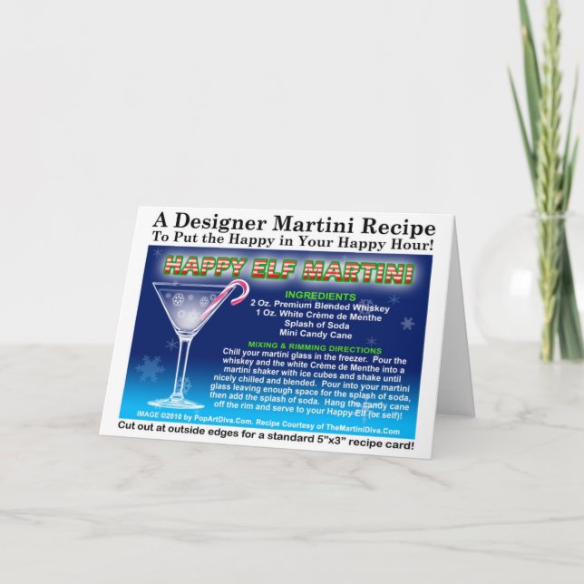 CARTÃO DE RECEITA DE NATAL DE MINA FELIZ (Frente)