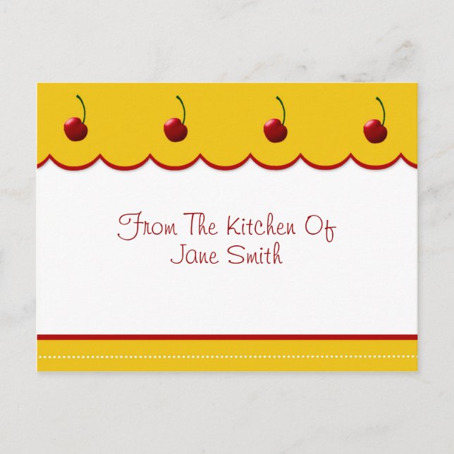 Cartão de Receita de Tcherry Lover (Frente)