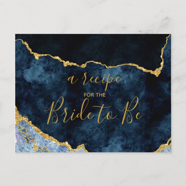 Cartão de Receita do Chá de panela de Folha marinh (Frente)