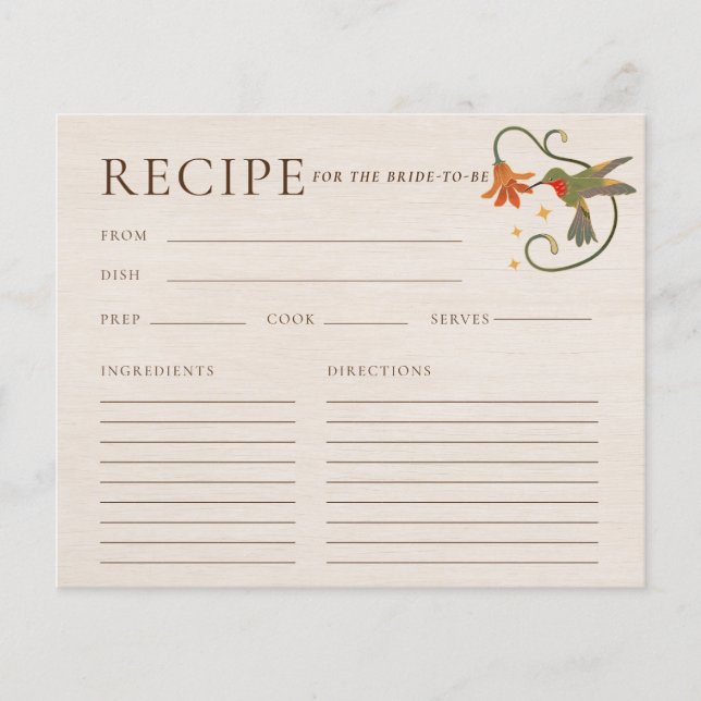 Cartão de Receita do Chá de panela do Tea Party Fa (Frente)