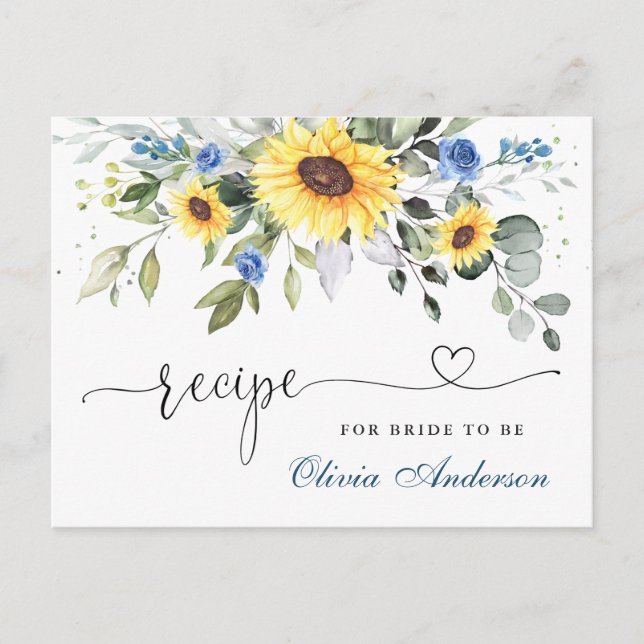 Cartão de Receita do Chá de panela Eucalyptus Eleg (Frente)