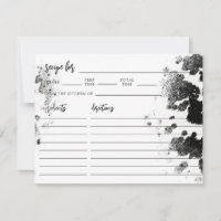 Cartão de Receita do Chá de panela Ocidental da Sa