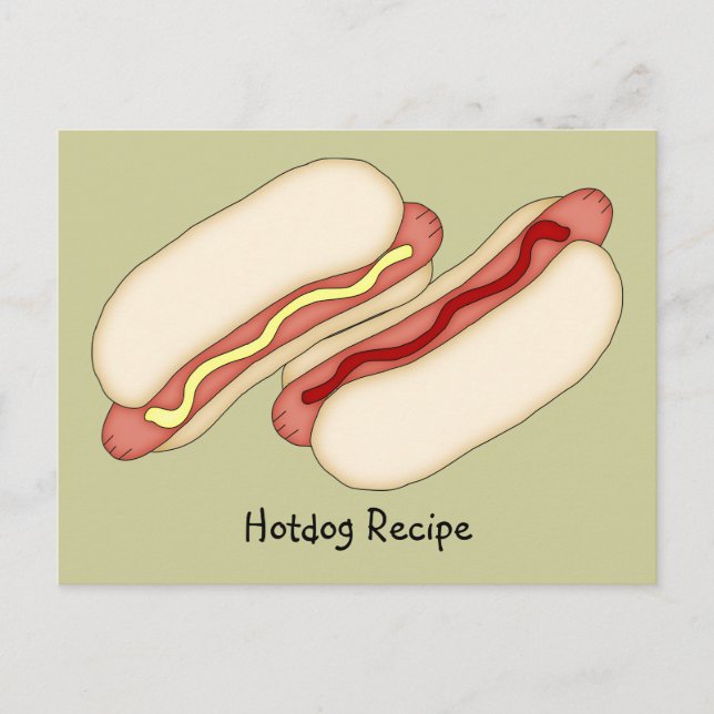 Cartão de Receita do Hotdog (Frente)