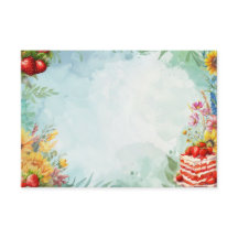 Cartão de Receita do Vazio do Sweet Treat Strawber