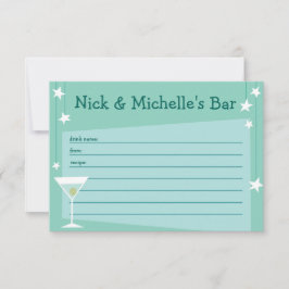 Cartão de Receita Inspirado no Retro