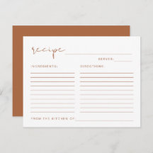 Cartão de Receita Laranja Queimada do CORIANDER Bo