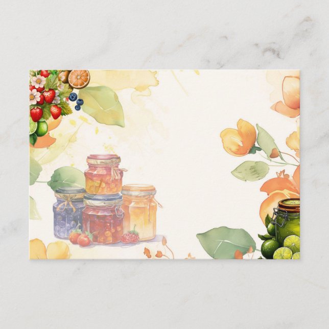 Cartão de Receita Marmalade Blank (Frente)