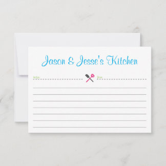 Cartão de receita para chá ou limpeza de casa