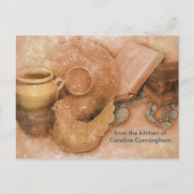 Cartão de Receita Personalizado com Arte de Galeri (Frente)