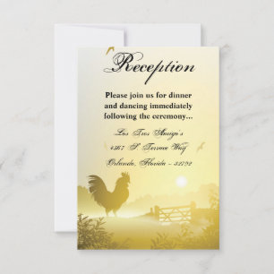 Cartão de Recepção 3,5x5 Sunny Morning Fazenda Paí