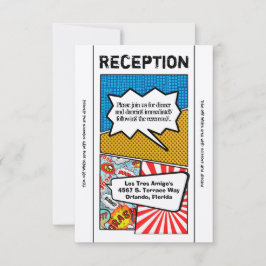 Cartão de Recepção 3.5x7 História em Quadrinhos Po