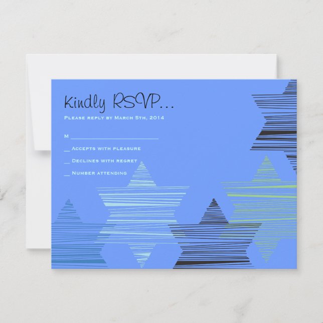 CARTÃO DE RECEPCÃO Bar/Bat Mitzvah ESTRELAS CONECT (Frente)