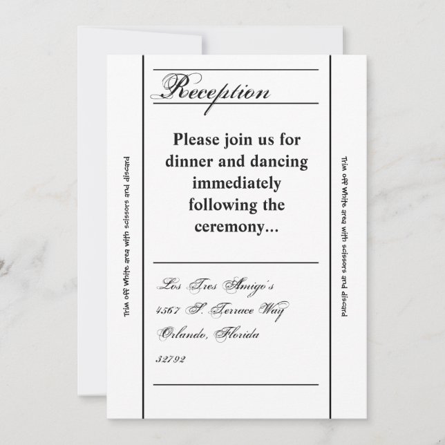 Cartão de recepção de 3,5 x 7 Típica moderna Newsp (Frente)