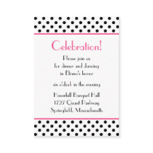 Cartão de Recepção de Bat Mitzvah, branco preto, p