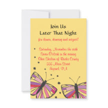 Cartão de recepção de Bat Mitzvah FLUTUANTE