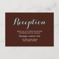 Cartão de Recepção de Casamento