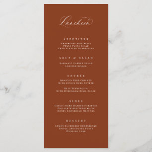 Cartão de Recepção de casamento Clássico do Menu d