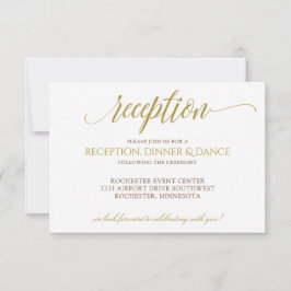 Cartão de Recepção de Casamento Elegante | Tipogra