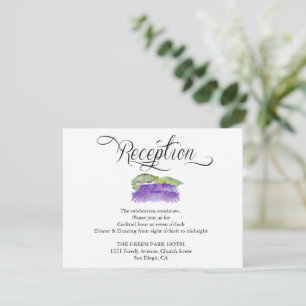 Cartão de Recepção de Casamento em Vinhedo Toscano