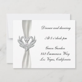 Cartão de Recepção de Cisnes de Prata da Fita Bran