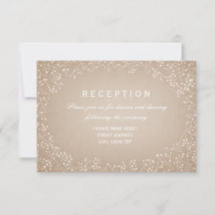 Cartão de Recepção Inspirado em Cardstock com Resp