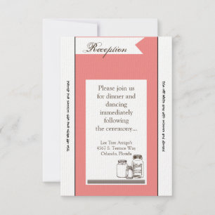 Cartão de Recepção Mason Jar Country Rustic Vase 3