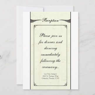 Cartão de recepção Vintage Casino Love 3.5x7