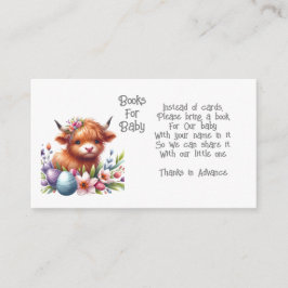 Cartão de Recinto de Vaca Rústica para Bebê Rústic