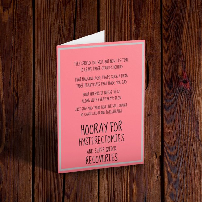 Cartão de recuperação de histerectomia (Criador carregado)