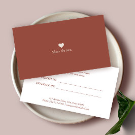 Cartão de referência comercial minimalista