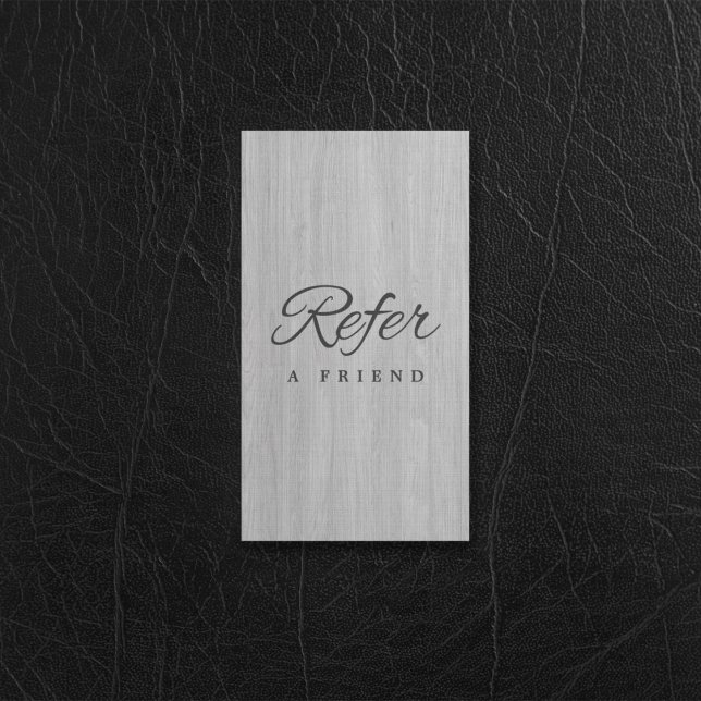 Cartão de referência comercial minimalista (Minimalist Business Referral Card)