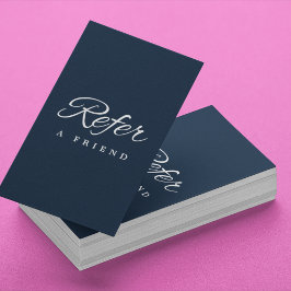 Cartão de referência comercial minimalista