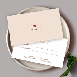 Cartão de referência comercial minimalista