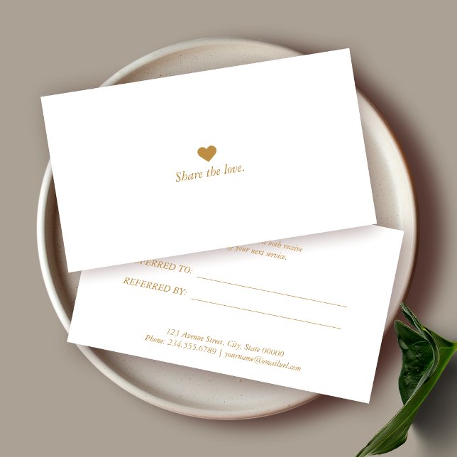 Cartão de referência comercial minimalista (Criador carregado)