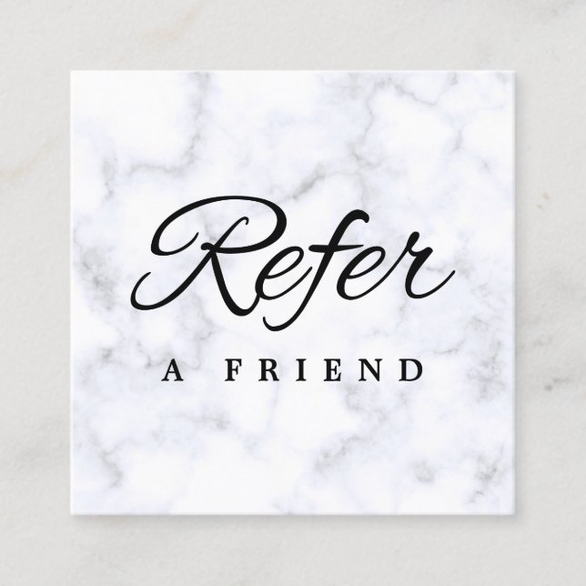 Cartão de referência comercial minimalista (Frente)