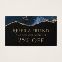 cartão de referência de agato azul