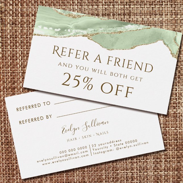 Cartão de Referência de Agato Verde Jade (Criador carregado)