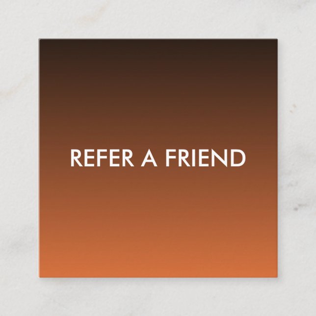 Cartão de Referência de Amigo de Luxo Moderno para (Frente)