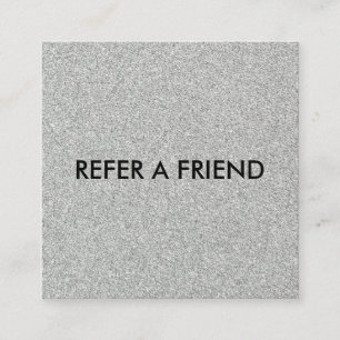Cartão de Referência de Amigo de Luxo Moderno para