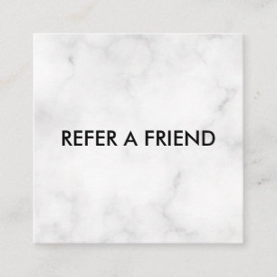Cartão de Referência de Amigo de Luxo Moderno para