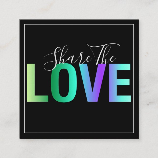 Cartão de Referência de Amor Moderno (Frente)