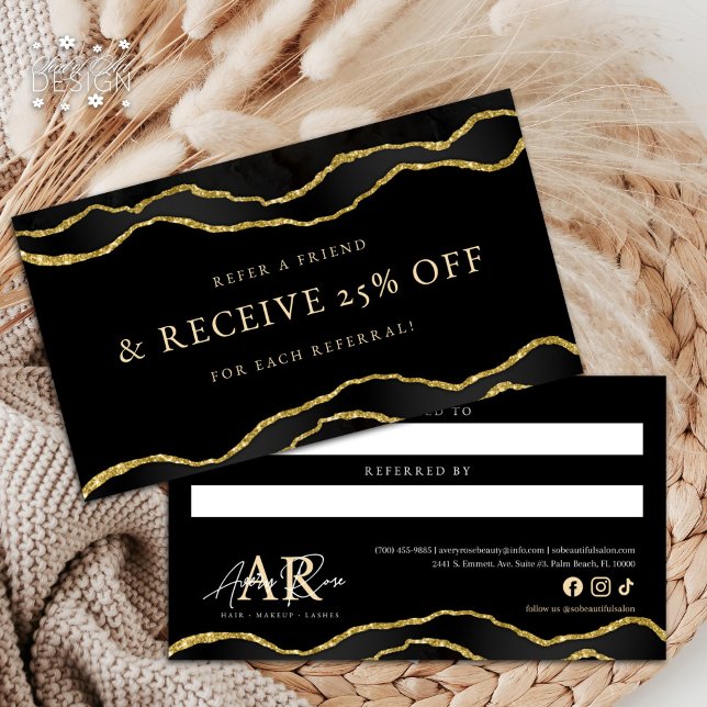 Cartão de Referência de Beleza de Agato de Marble  (Criador carregado)