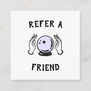 Cartão de Referência de Cliente Média Psíquica